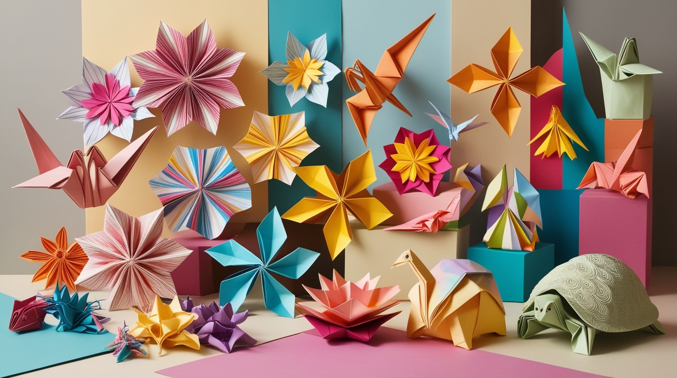 Artistic origami pieces for creative personalities.