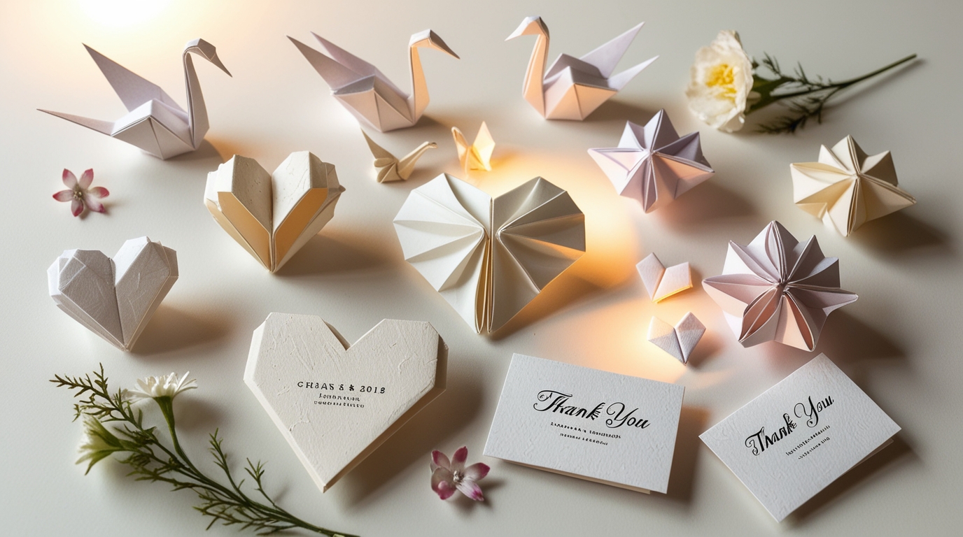 Origami wedding favors and gifts for guests