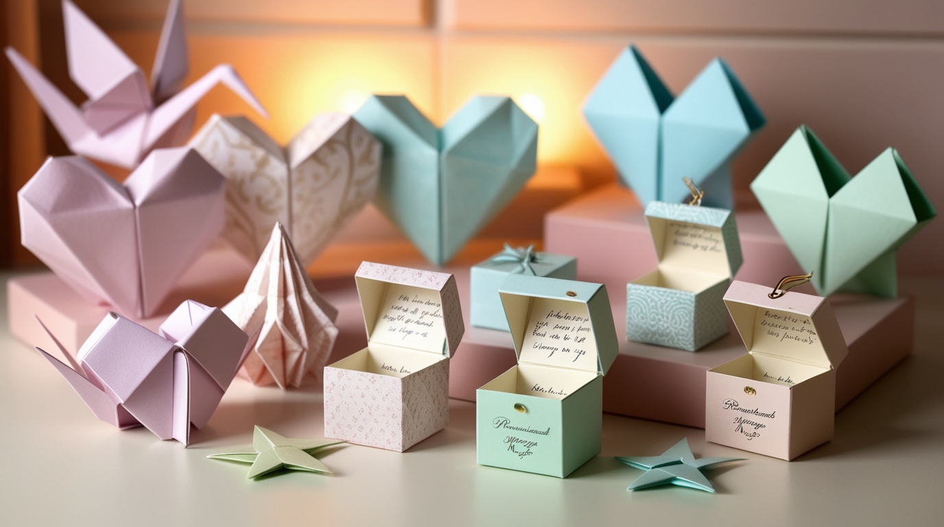 Sentimental origami gifts for emotional personalities.