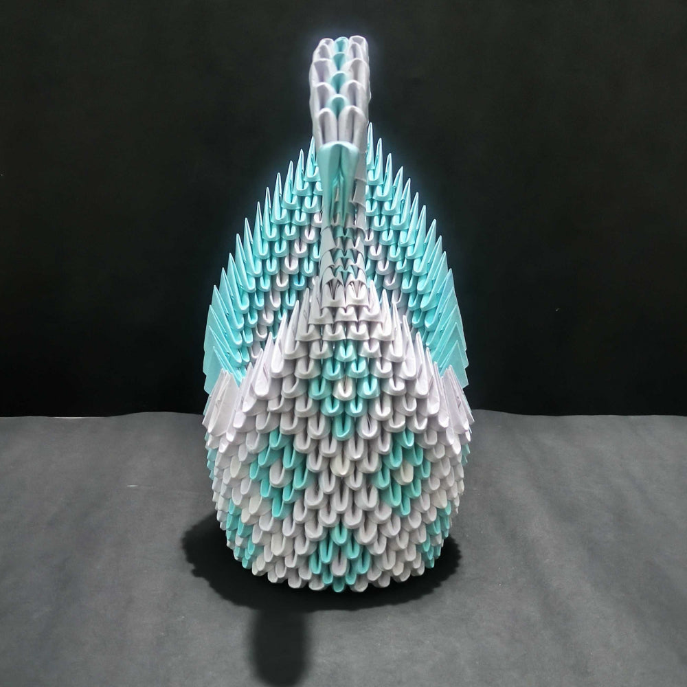 Majestic 3D Origami Swan – Handcrafted Decorative Art Piece