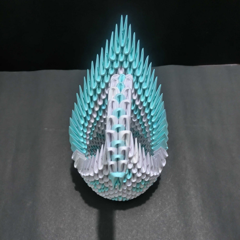 Majestic 3D Origami Swan – Handcrafted Decorative Art Piece