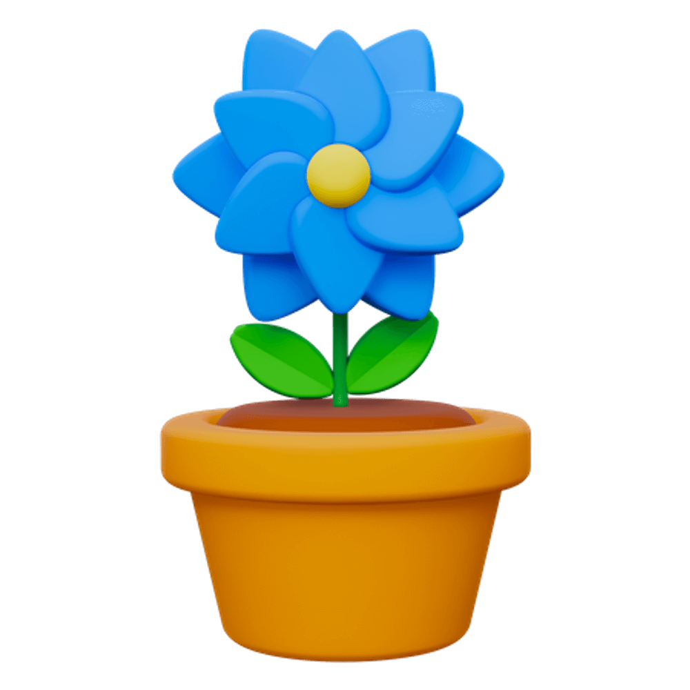 3D Origami Flower Pot