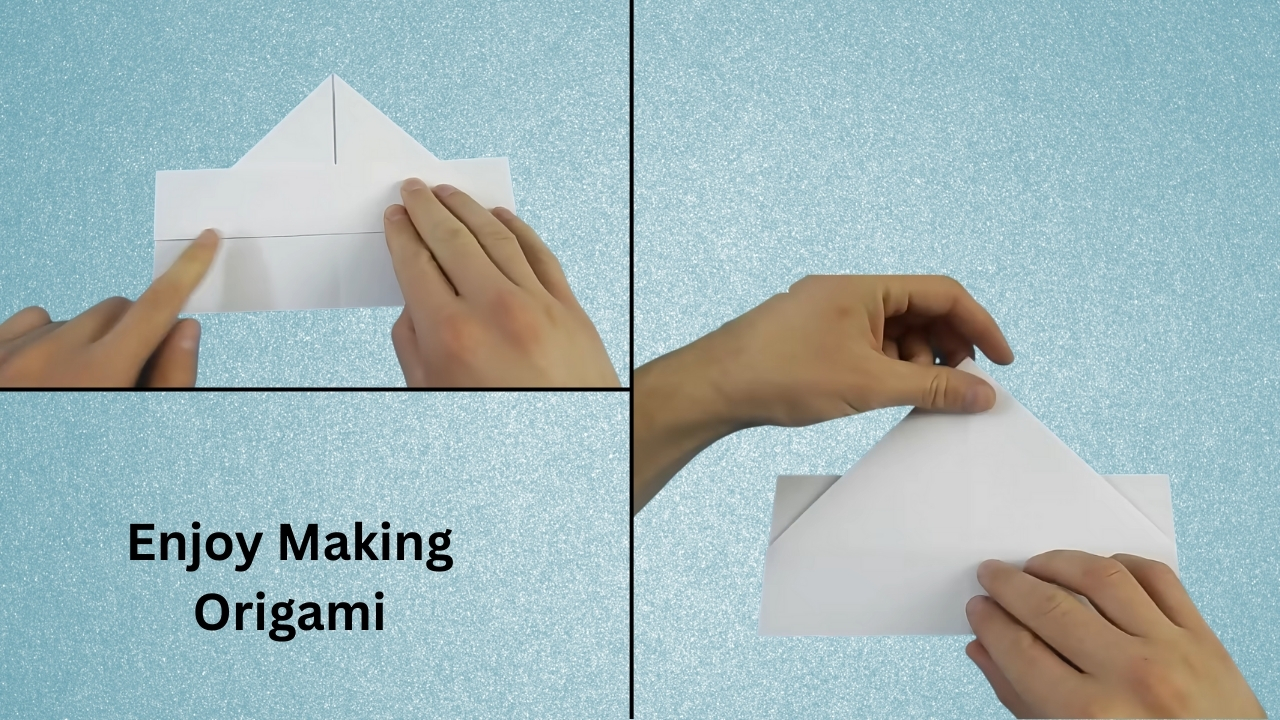 Step 4: Fold the Bottom Flap Up