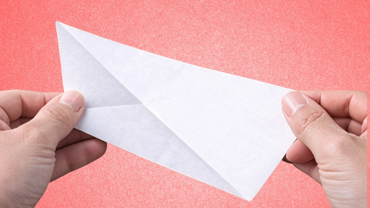 Step 2: Fold in Half Diagonally