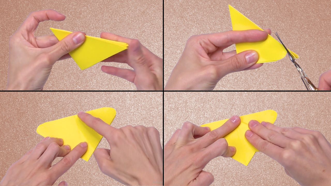 Step 4: Collapse into a Triangle Base