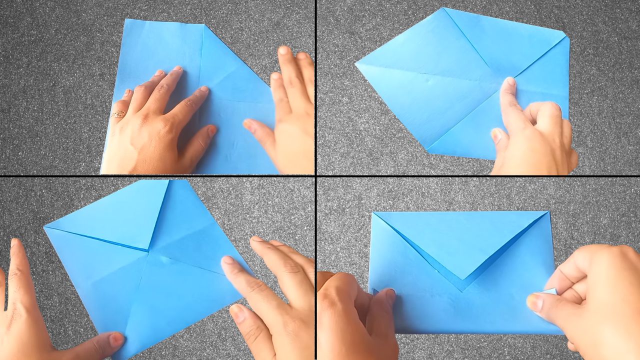 Step 2: Fold in Half Both Ways