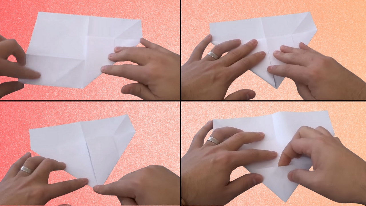 Step 3: Fold the Bottom Edge Upward
