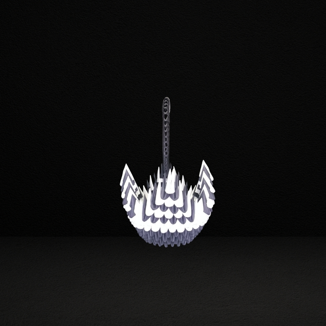 Classic Black & White 3D Origami Swan – Handcrafted Paper Art Showpiece