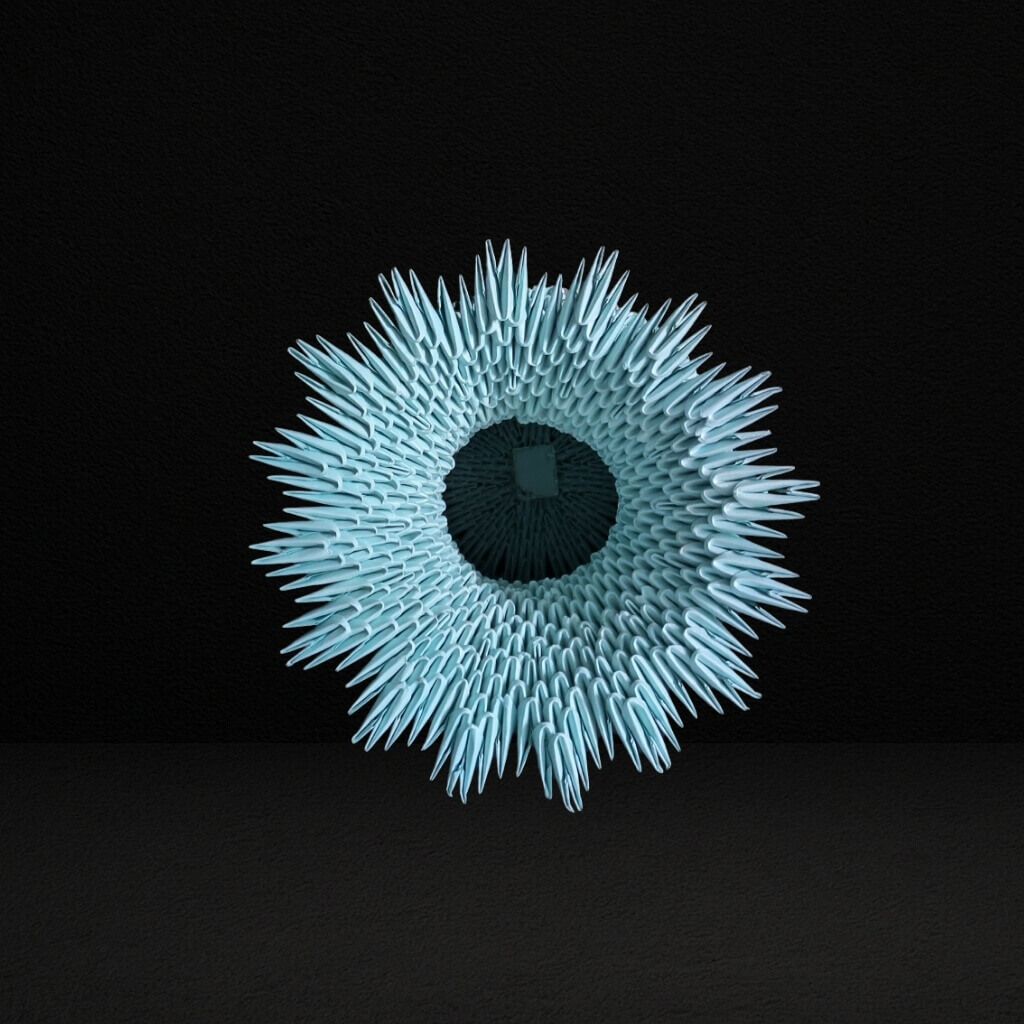 Elegant 3D Origami Vase – Handcrafted Decorative Art