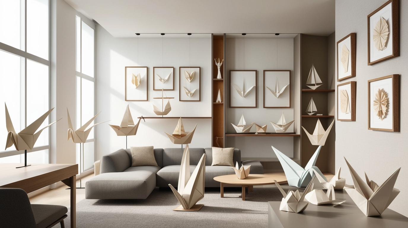 Best Places to Display Origami Art in Your Home or Office