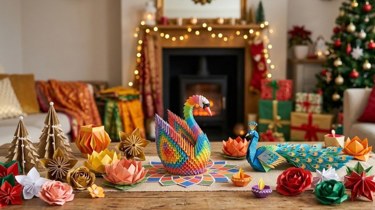 Origami for Festivals: Creative Décor for Diwali and Christmas