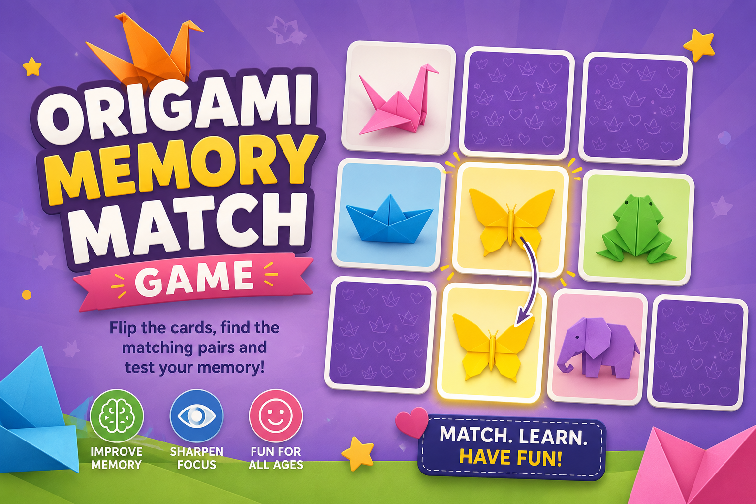 Match the Origami Pairs