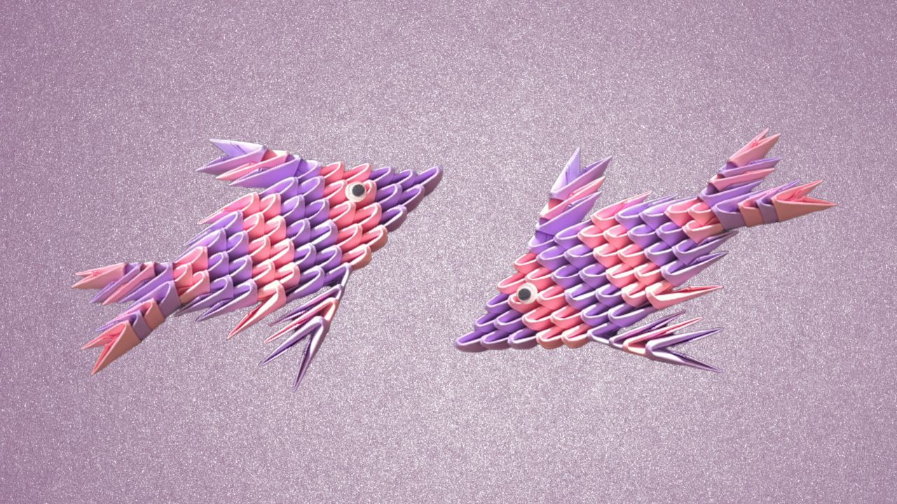 3D Origami Fish