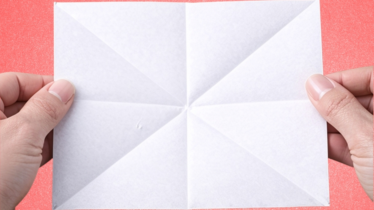 Step 3: Fold the Other Diagonal