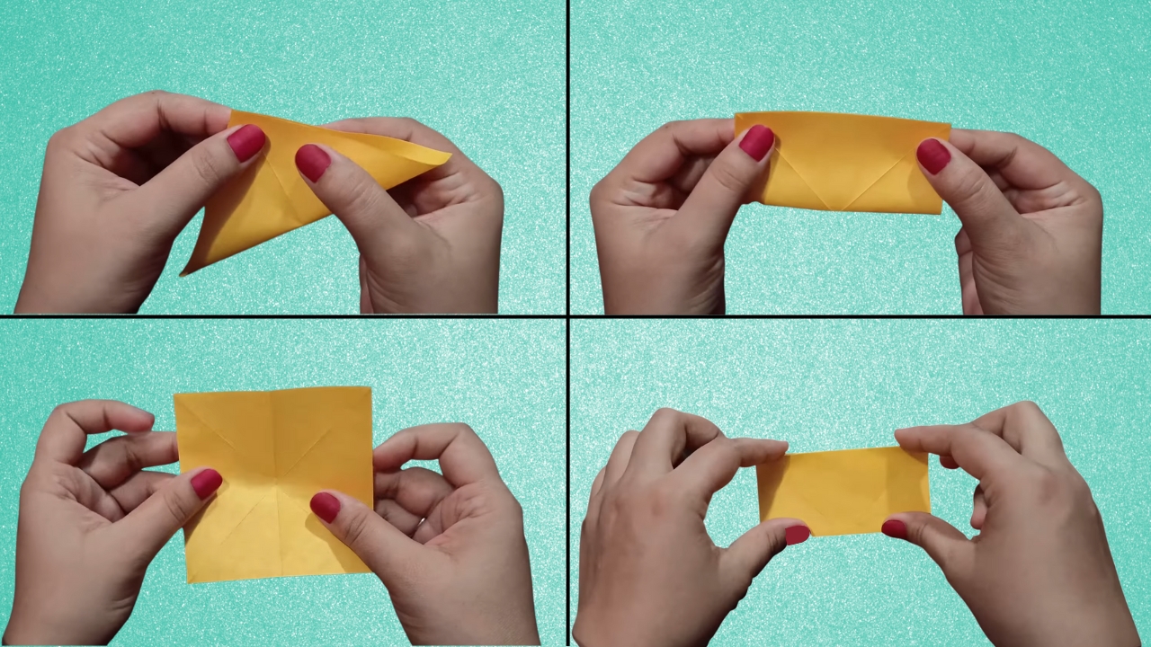 Step 2: Fold Diagonally