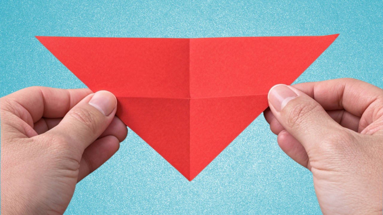 Step 2: Fold Diagonally