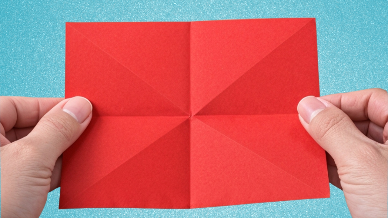 Step 3: Fold the Other Diagonal