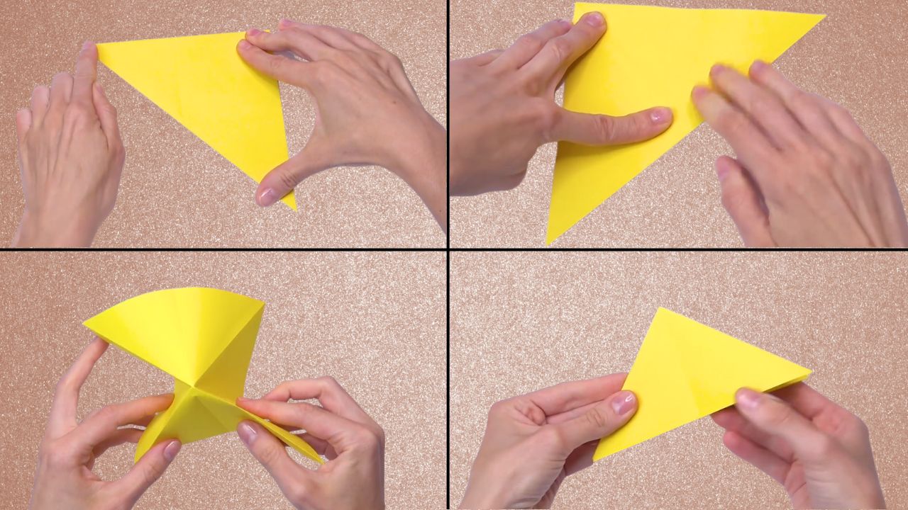 Step 3: Fold the Other Diagonal