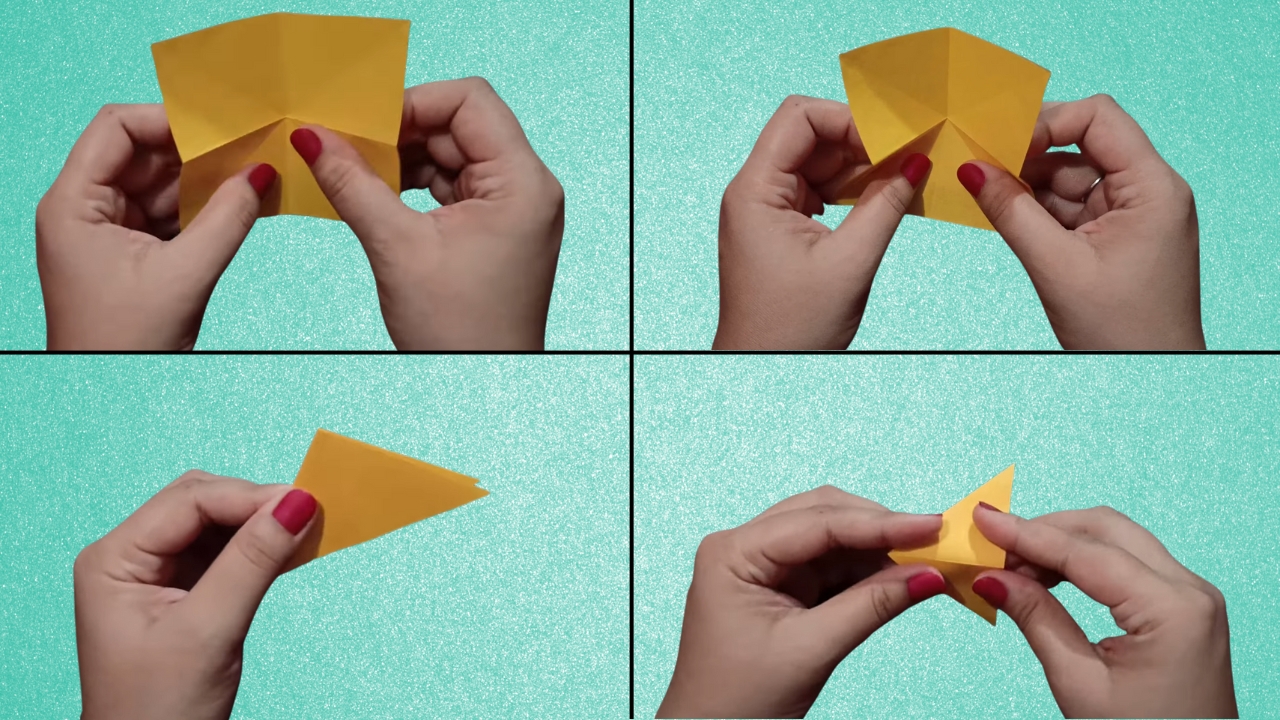 Step 3: Fold the Other Diagonal